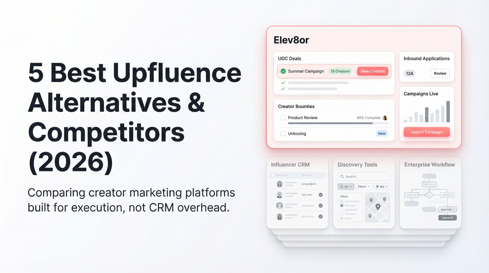Best Upfluence Alternatives in 2026 (Ranked)
