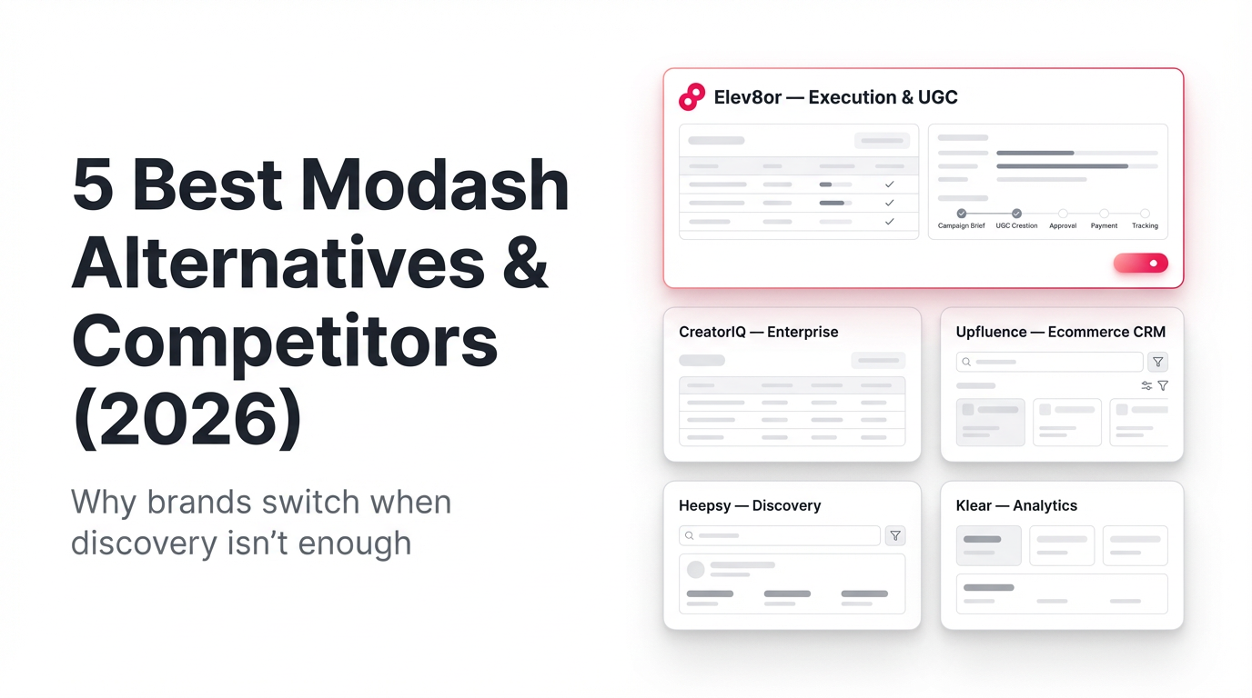 7 Best Modash Alternatives & Competitors (2026)