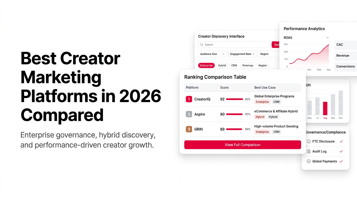 8 Best Creator Marketing Platforms in 2026 (Ranked)